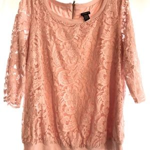 Torrid pink with silver glitter throughout